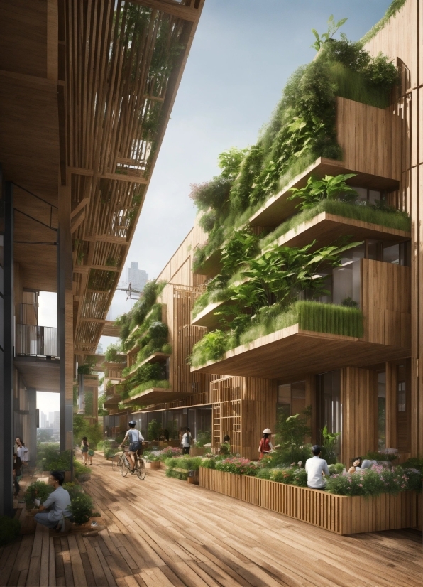 Plant, Building, Daytime, Sky, Wood, Architecture