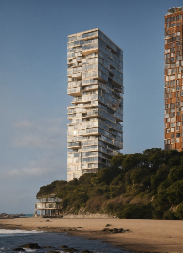 Sky, Building, Water, Plant, Skyscraper, Tree