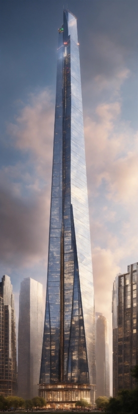 Cloud, Sky, Building, Skyscraper, Tower, Tower Block