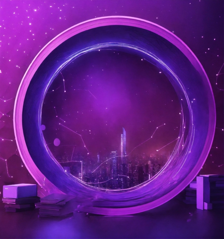 Purple, Art, Entertainment, Violet, Pink, Visual Effect Lighting