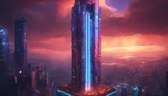 Sky, Cloud, Skyscraper, Atmosphere, Building, Tower