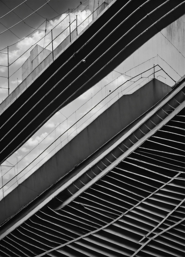 Building, Automotive Design, Grille, Black-and-white, Tower Block, Grey