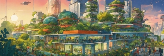 Building, World, Urban Design, Biome, Art, Natural Landscape