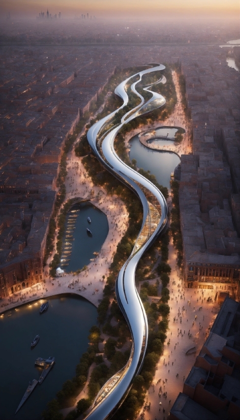 Water, Oxbow Lake, Natural Landscape, Watercourse, Landscape, Urban Design