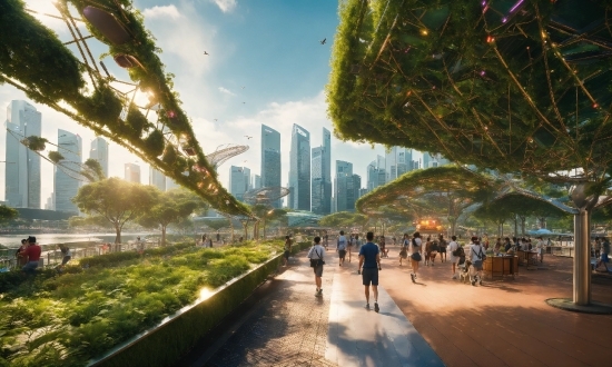 Sky, Cloud, Building, Daytime, Skyscraper, Plant