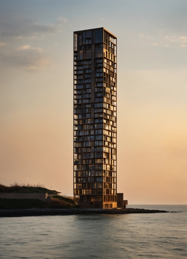 Cloud, Water, Sky, Skyscraper, Building, Tower