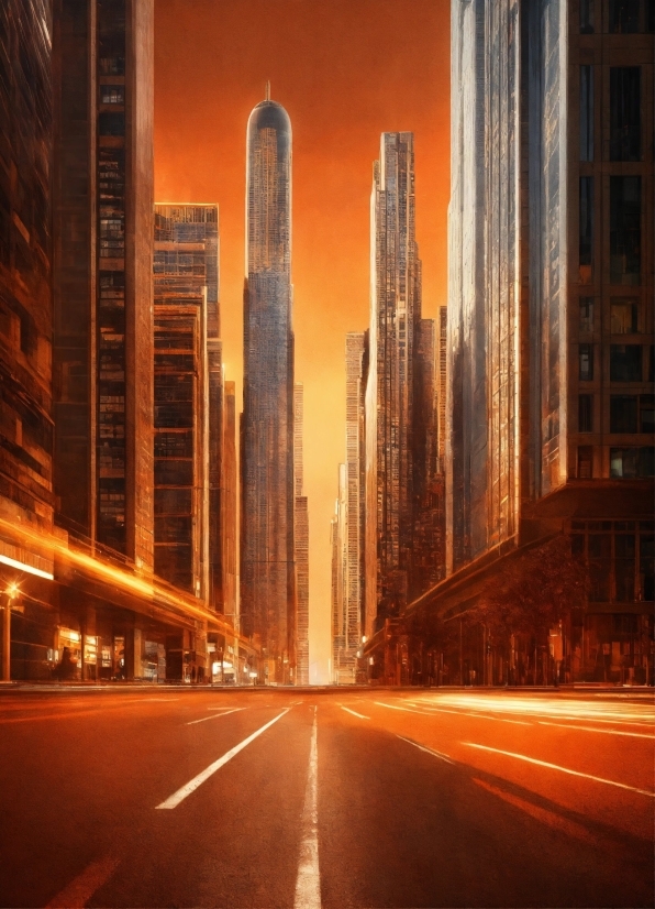 Skyscraper, Building, Atmosphere, Sky, Lighting, Tower Block