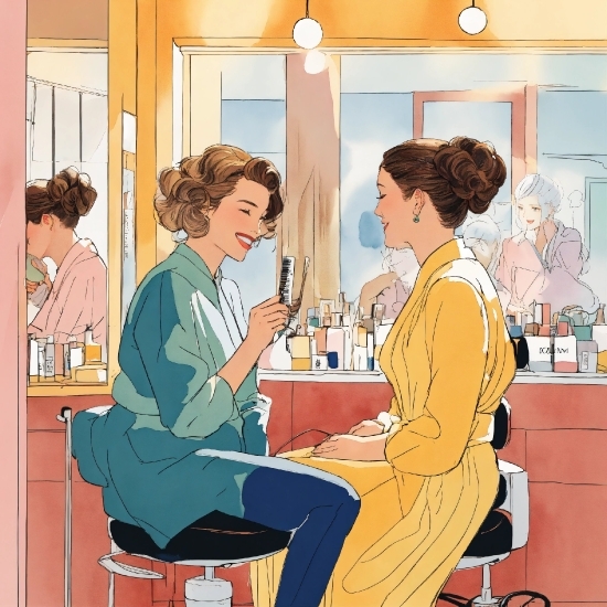 Hair, Beauty Salon, Sharing, Comfort, Conversation, Art