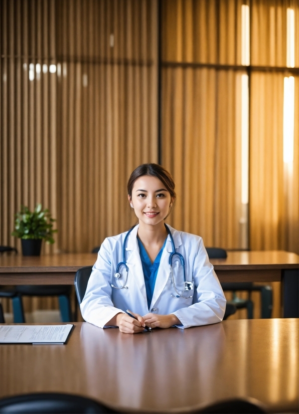 Table, Smile, Sleeve, Collar, Plant, Flowerpot