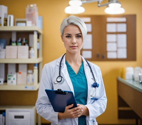 Health Care Provider, Health Care, Sleeve, Shelf, White Coat, Window