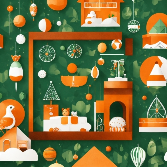 Green, Product, Orange, Organism, Art, Font