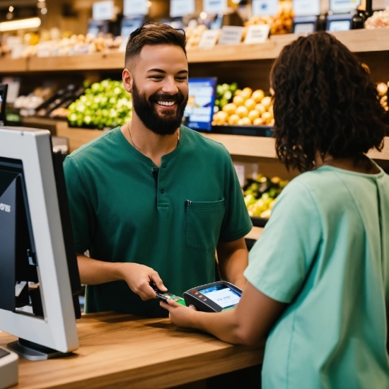 Smile, Food, Green, Customer, Natural Foods, Selling