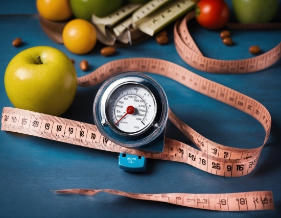 Tape Measure, Watch, Table, Wood, Food, Clock