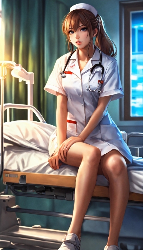 School Uniform, Leg, Sleeve, Thigh, Knee, Black Hair