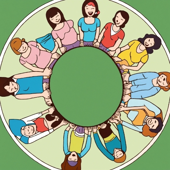 Organ, Sharing, Cartoon, Happy, Circle, Art