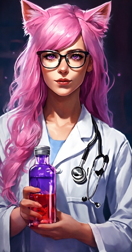 Hairstyle, Bottle, Purple, Vision Care, Eyewear, Plastic Bottle