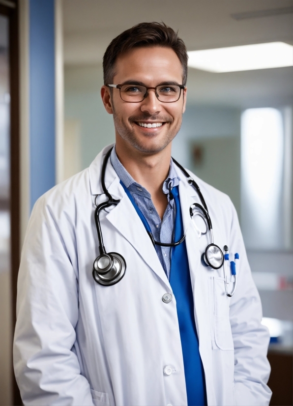 Clothing, Smile, Glasses, Vision Care, White Coat, Health Care