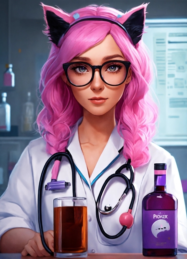 Glasses, Vision Care, Purple, Drink, Eyewear, Eyelash