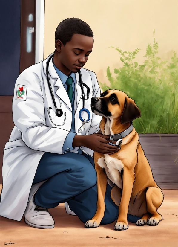 Dog, Dog Breed, Carnivore, Fawn, Stethoscope, Companion Dog