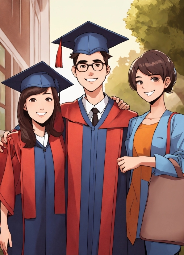 Smile, Fashion, Sleeve, Academic Dress, Scholar, Gesture