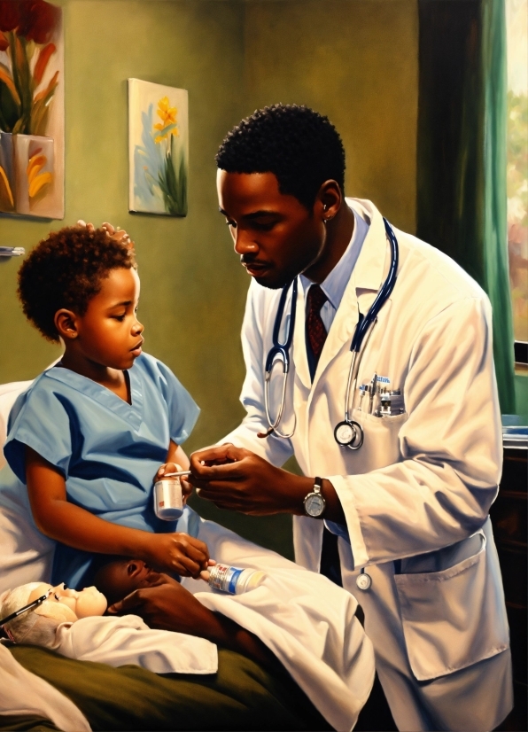 Health Care, Gesture, Stethoscope, White Coat, Health Care Provider, Service