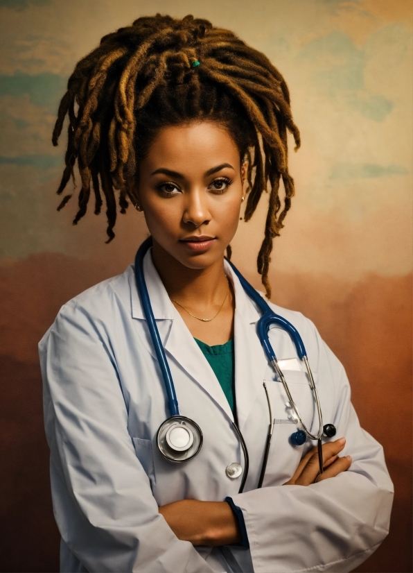 Hair, Eye, Cornrows, Jheri Curl, Stethoscope, Ringlet