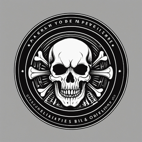 Bone, Skull, Font, Art, Emblem, Automotive Decal