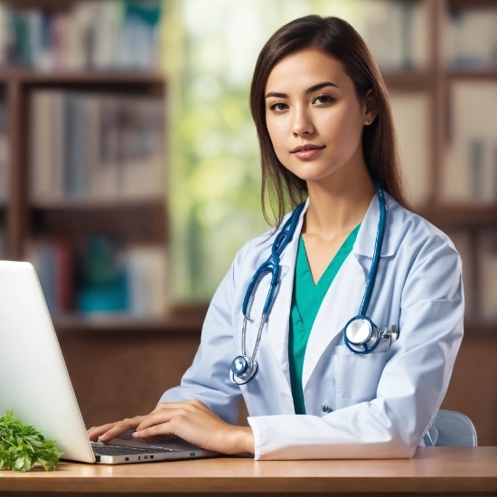 Computer, Personal Computer, Laptop, Sleeve, Coat, White Coat