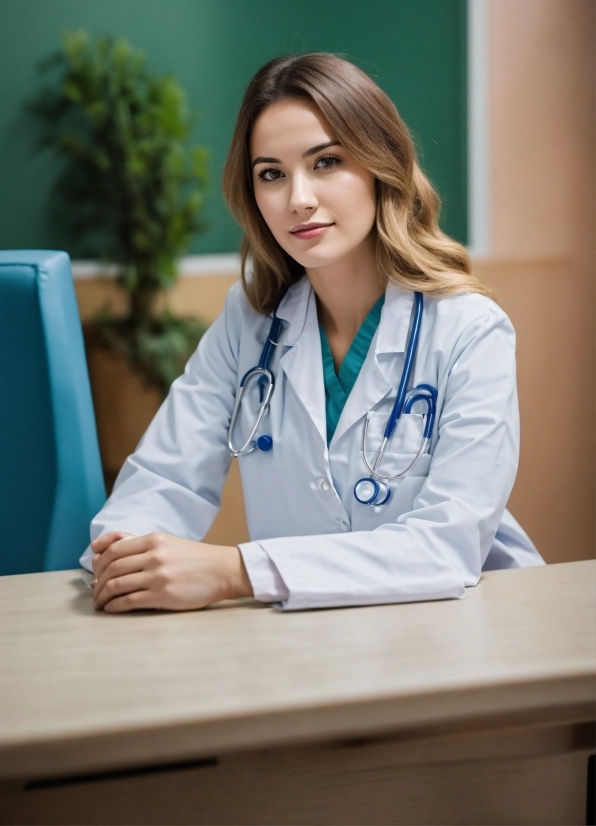 Table, Sleeve, Smile, Stethoscope, Plant, Health Care