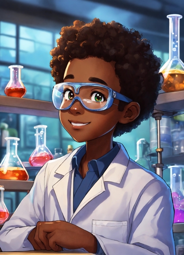 Jheri Curl, Bottle, Eyewear, Ringlet, Afro, Science