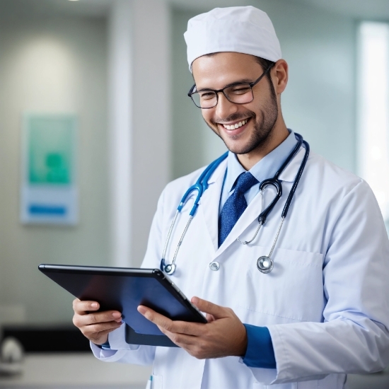 Smile, Sleeve, Collar, Tie, Medical, Stethoscope