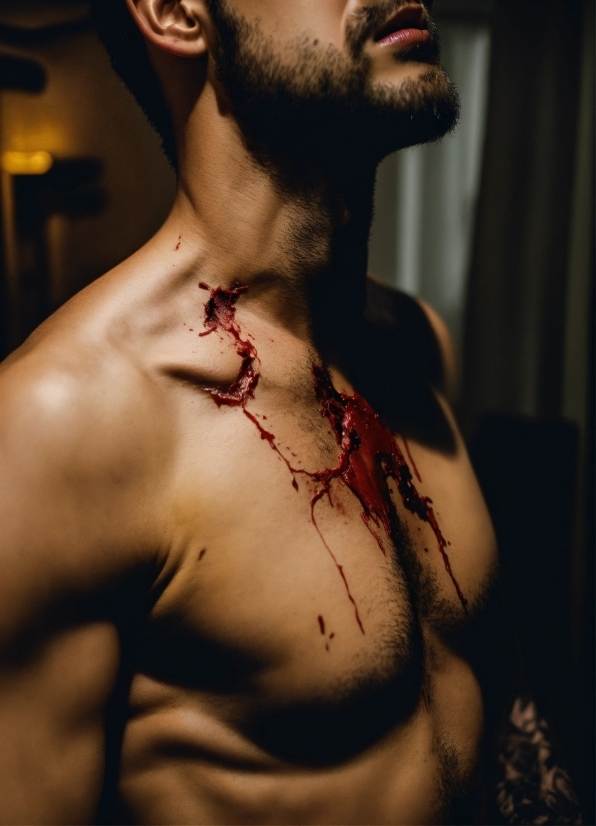 Human Body, Beard, Eyelash, Jaw, Neck, Chest