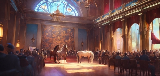 Horse, Architecture, Interior Design, Art, Entertainment, Event