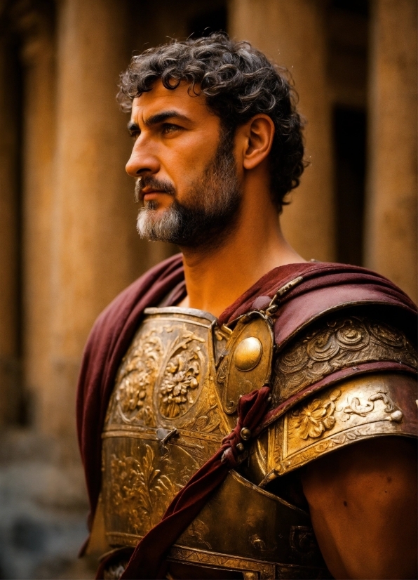 Hair, Breastplate, Human Body, Beard, Cuirass, Armour