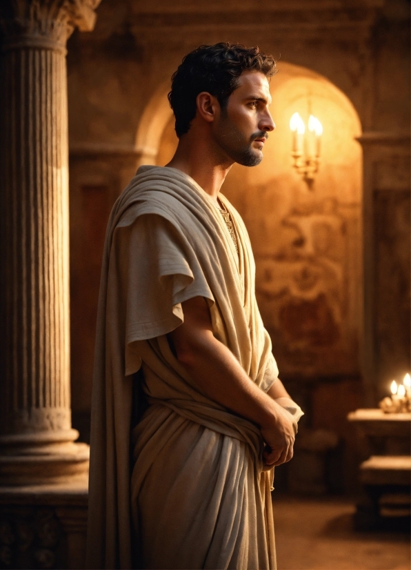 Temple, Flash Photography, Darkness, T-shirt, Arch, Candle