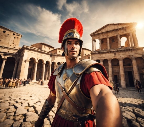 Cloud, Sky, Helmet, Temple, Travel, Headgear