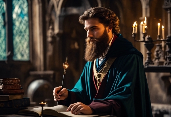 Window, Human, Beard, Temple, Candle, Pray