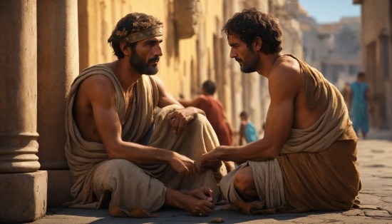 Arm, Human, Temple, Shorts, Event, Sitting