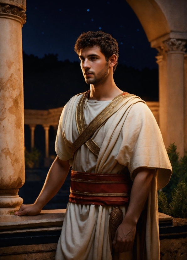 Shoulder, Temple, Flash Photography, Neck, Plant, Fashion