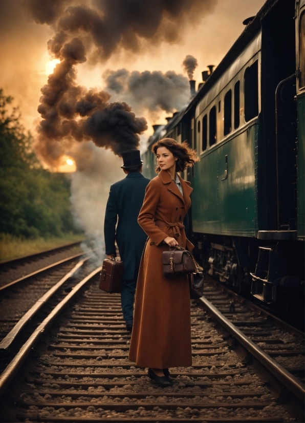 Train, Vehicle, Cloud, Sky, Rolling Stock, Nature