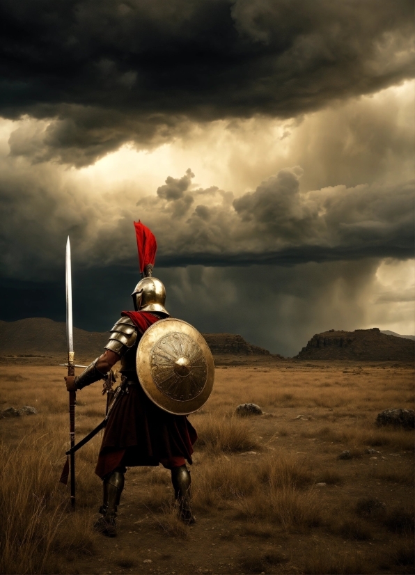 Cloud, Sky, Grassland, Landscape, People In Nature, Armour