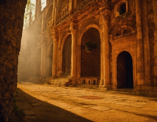 Wood, Tints And Shades, Door, Building, Landscape, Column