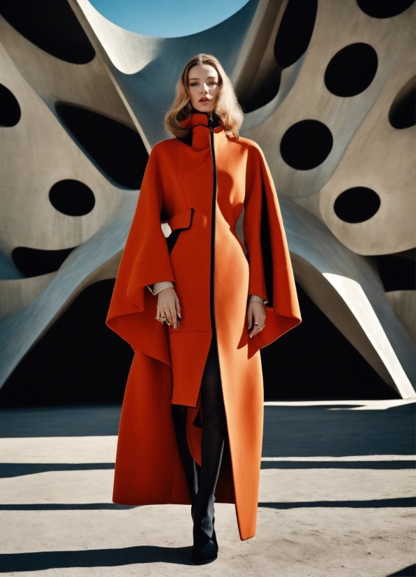 Face, Outerwear, Automotive Design, Sleeve, Orange, Thigh