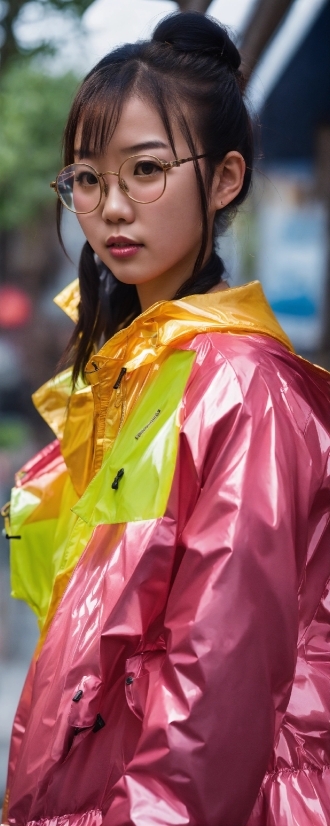 Glasses, Vision Care, Sleeve, Orange, Happy, Yellow