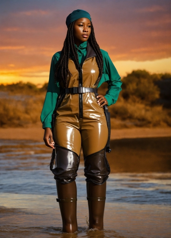 Water, Sky, Flash Photography, Sleeve, People In Nature, Standing