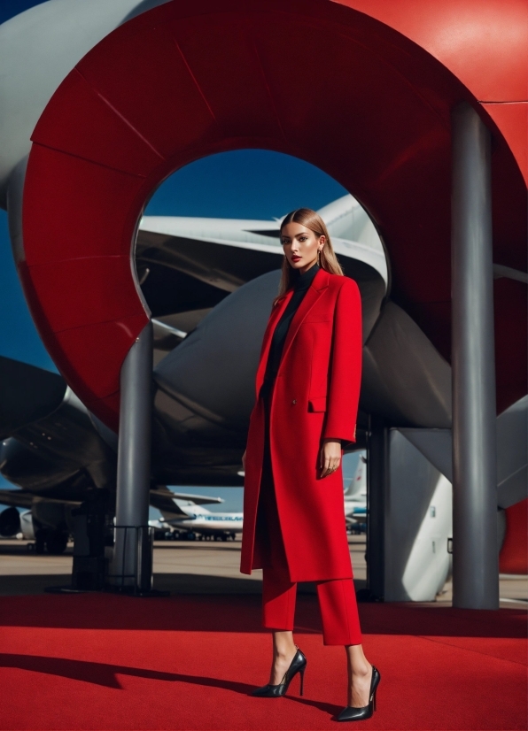 Sleeve, Automotive Design, Overcoat, Red, Blazer, Fun