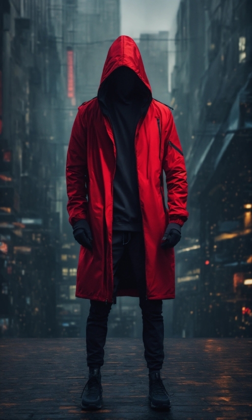 Overcoat, Coat, Sleeve, Raincoat, Headgear, Jacket