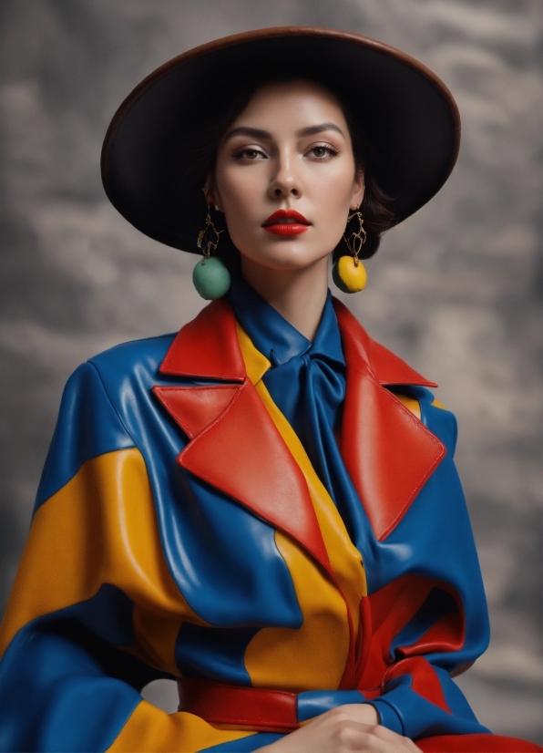 Lip, Outerwear, Hat, Lipstick, Sleeve, Flash Photography