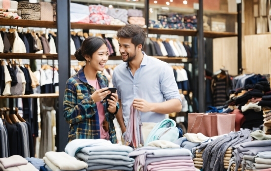 Smile, Fashion, Textile, Public Space, Customer, Selling