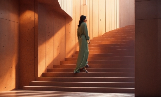 Stairs, Wood, Lighting, Orange, Flooring, Floor